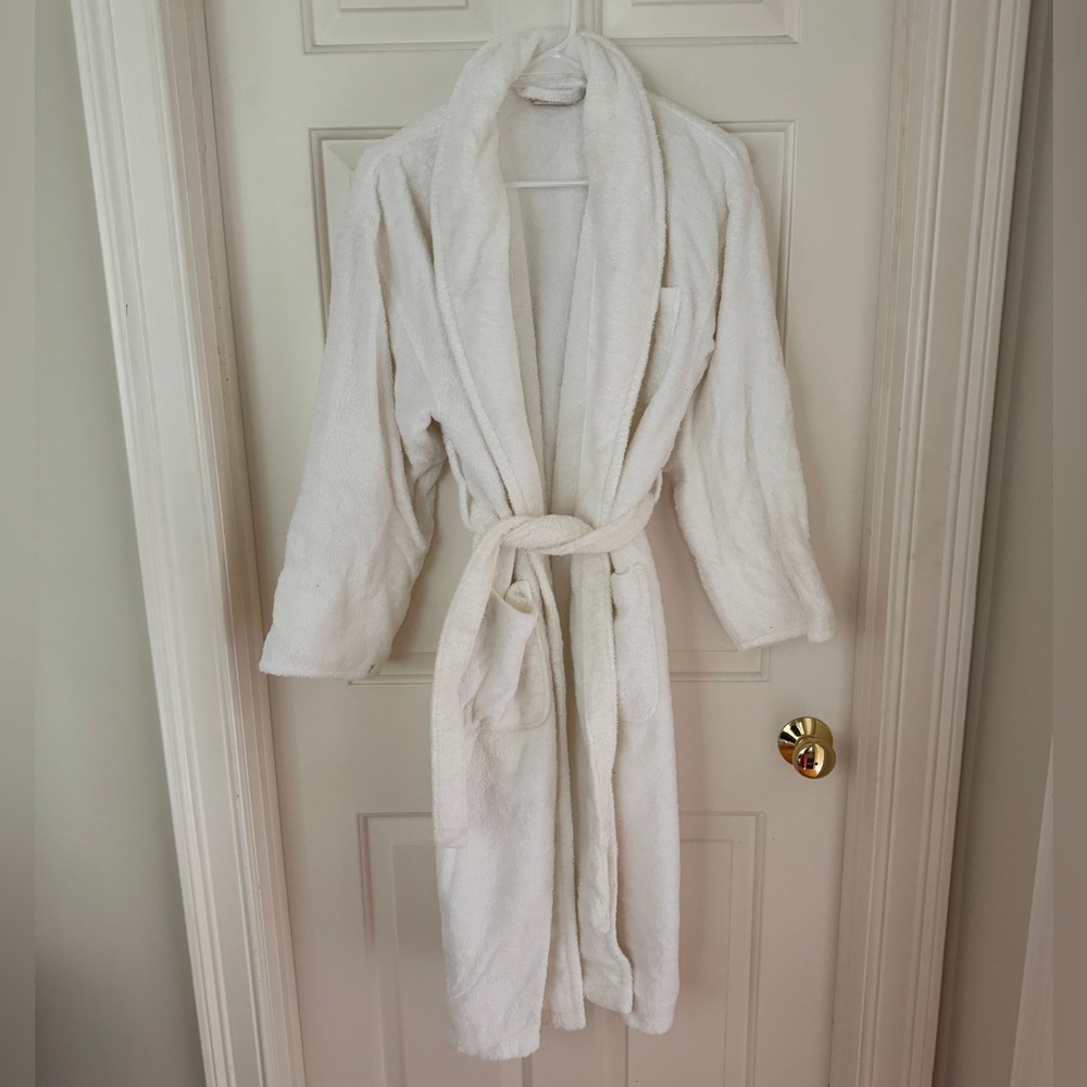 Vintage Victoria Secret Gold Label White Robe